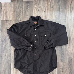 Harley-Davidson Black Men's Button-Up Shirt